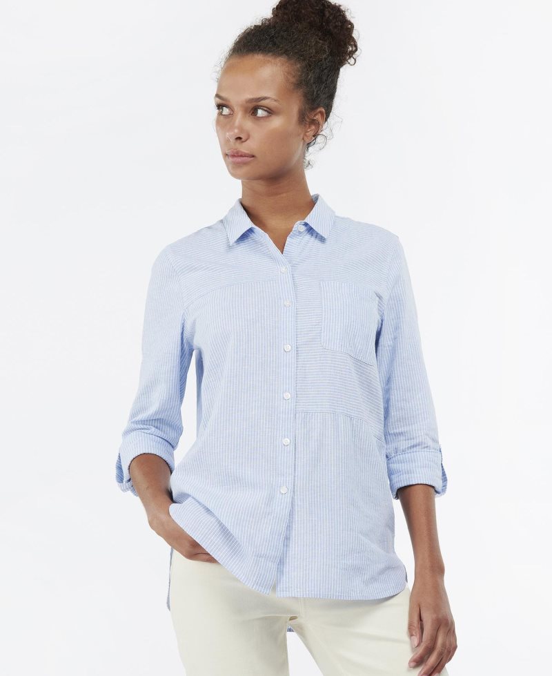 Blusas Barbour Beachfront Shirt Mujer Rosas | TFKM50236