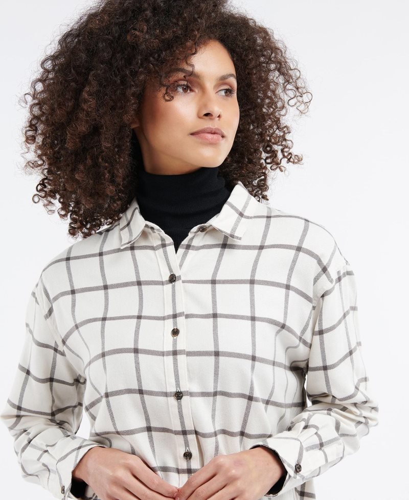 Blusas Barbour Elena Shirt Mujer Amarillo Claro | GHQY30156