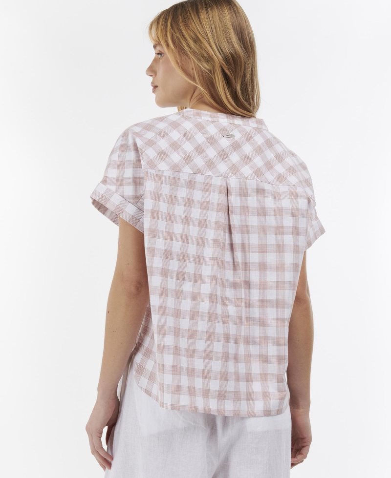 Blusas Barbour Stoneleigh Top Mujer Blancas | PIBU75432