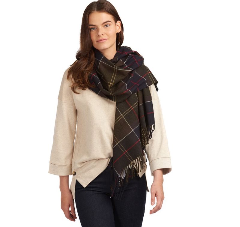 Bufandas Barbour Hailes Tartan Wrap Mujer | KJPZ95842