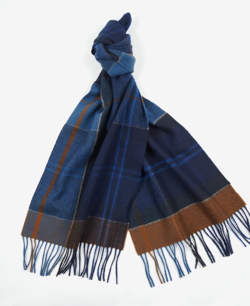 Bufandas Barbour Schal Inverness Tartan Hombre Rojas | KWFR04651