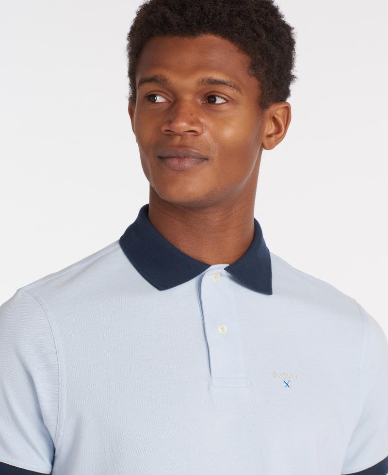 Camisa Polo Barbour Lynton Hombre Azules | SAKJ81456