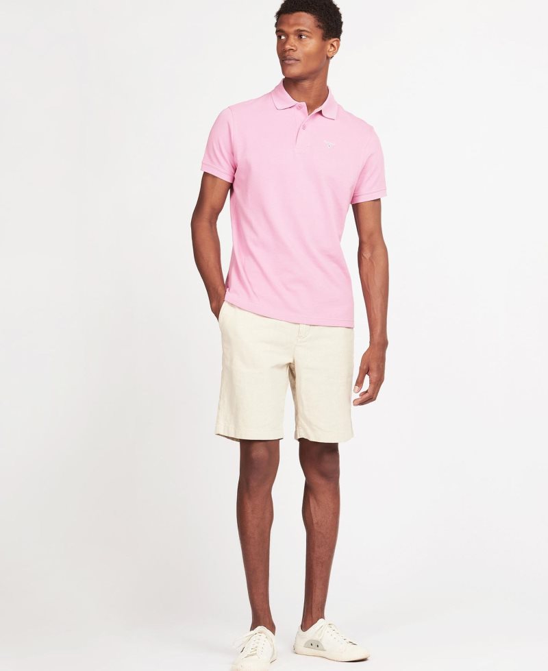 Camisa Polo Barbour Sports Hombre Blancas | APKV64823