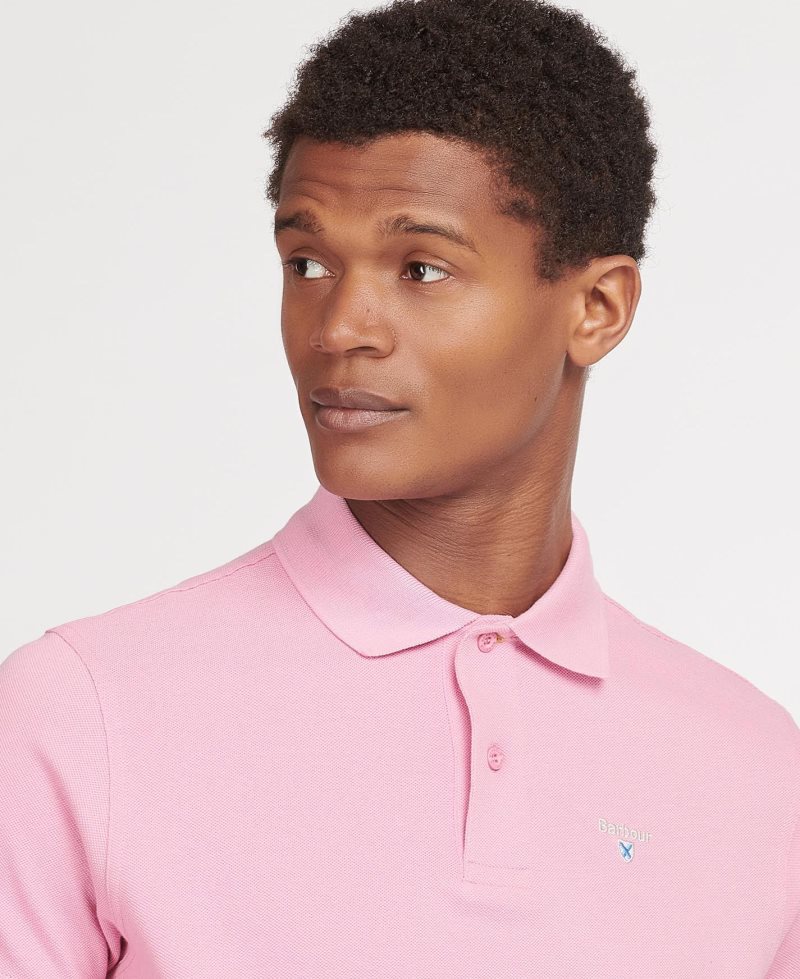 Camisa Polo Barbour Sports Hombre Blancas | APKV64823