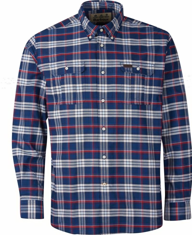 Camisas Barbour Barton Coolmax Hombre Gris | PJOH09164