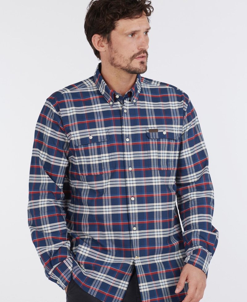 Camisas Barbour Barton Coolmax Hombre Gris | PJOH09164