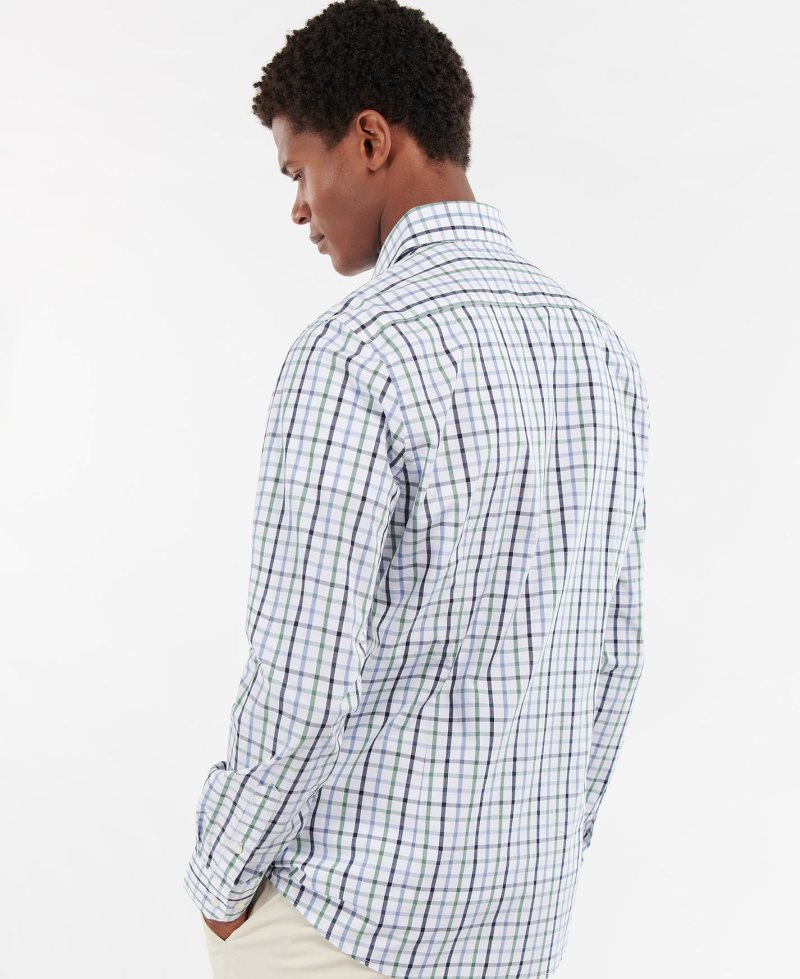 Camisas Barbour Eldon Tailored Hombre Verde | UCNJ14796