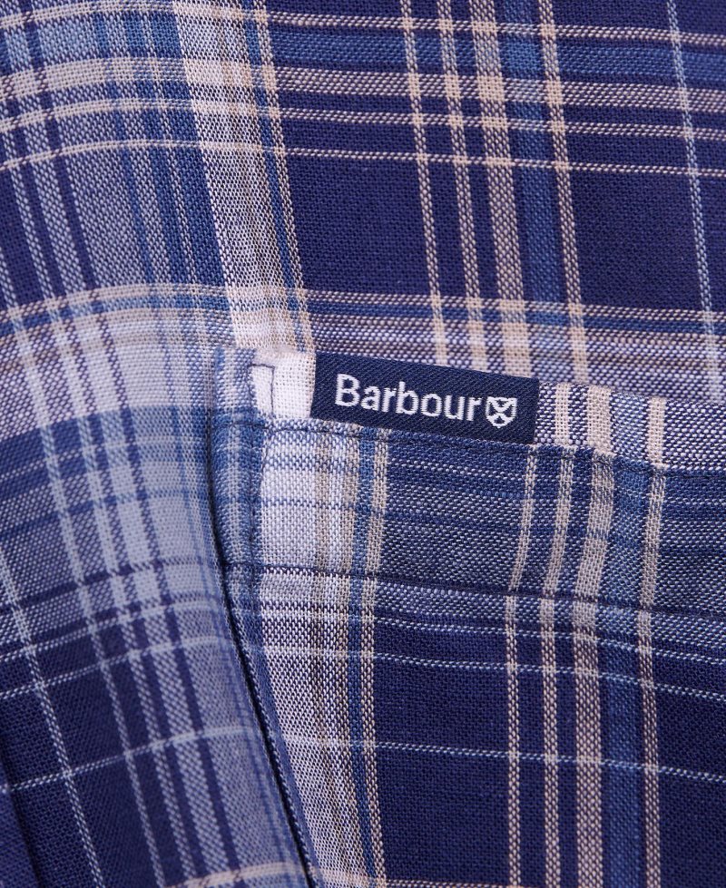 Camisas Barbour Kingsand Tailored Hombre Azul Marino | NBJY39428