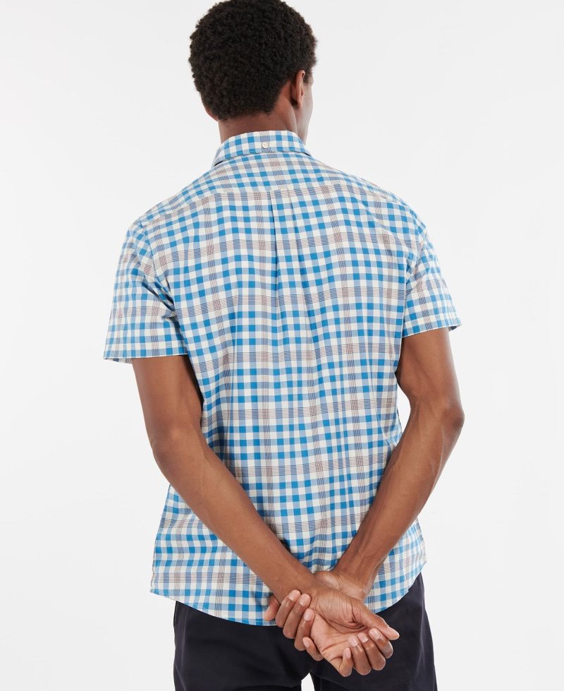 Camisas Barbour Middleton Corta Sleeve Tailored Hombre Rosas | UMVI10529