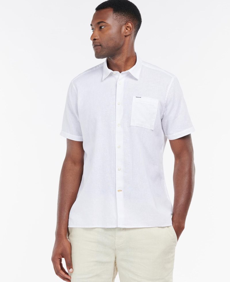 Camisas Barbour Nelson Corta Sleeve Summer Hombre Azules | UCEL26801