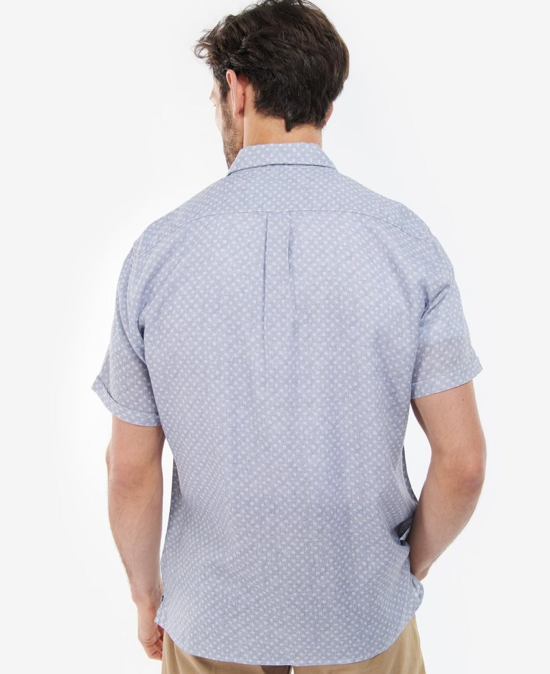 Camisas Barbour Spot Summer Fit Hombre Azul Marino | TOJU23596