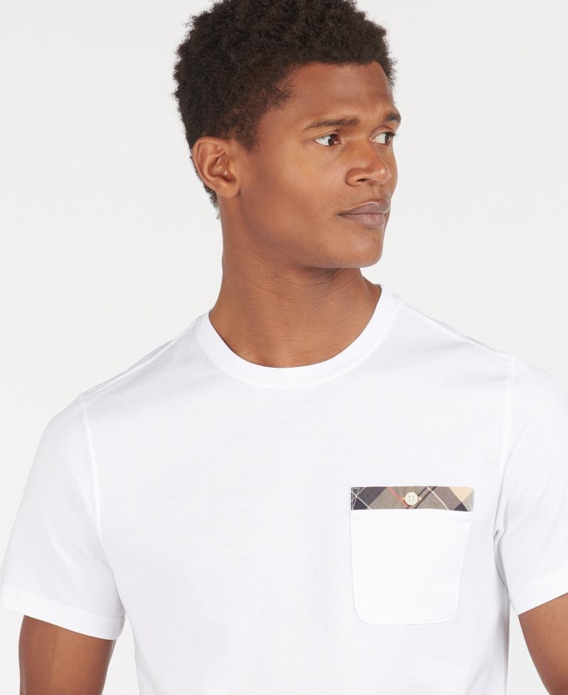 Camiseta Barbour Durness Pocket Hombre Negras | ZJRV69753