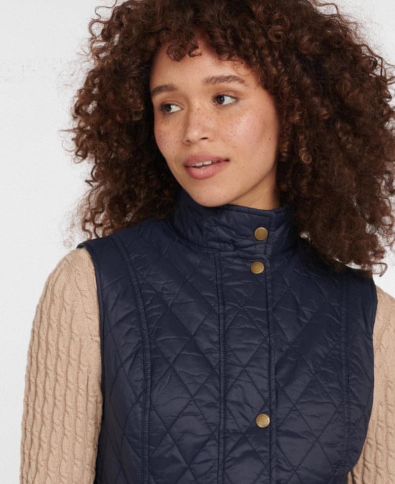 Chalecos Barbour Otterburn Gilet Mujer Negras | NXPH72396