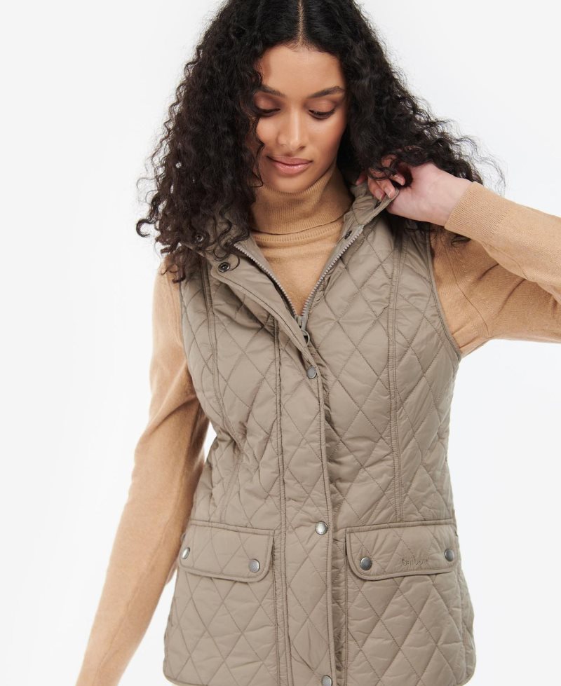 Chalecos Barbour Otterburn Gilet Mujer Rojas Oscuro | KFPR80763