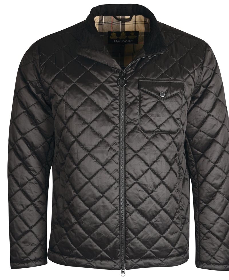 Chaqueta Acolchada Barbour City Hombre Negras | ZUHP91735