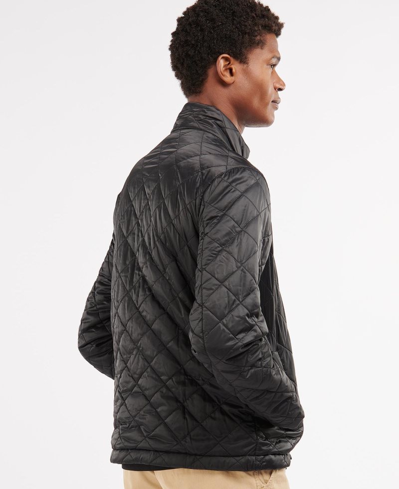 Chaqueta Acolchada Barbour City Hombre Negras | ZUHP91735