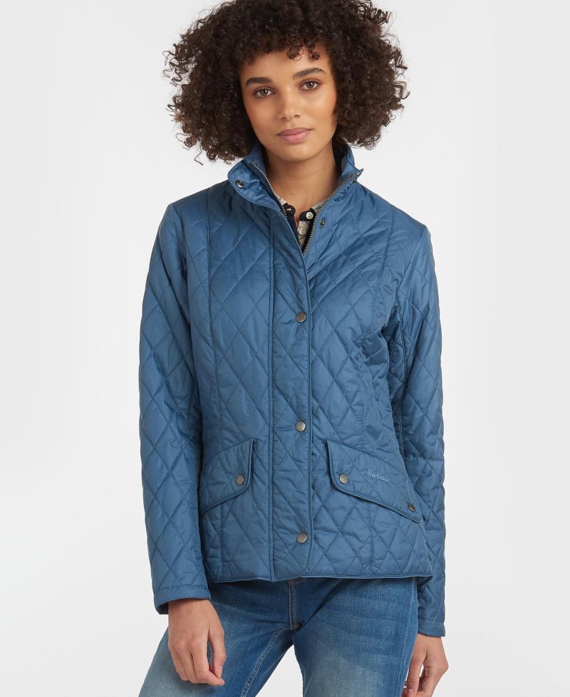 Chaqueta Acolchada Barbour Flyweight Cavalry Mujer Azules | LXQB28150