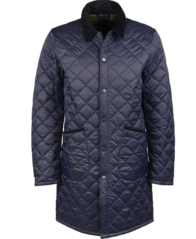 Chaqueta Acolchada Barbour Long Liddesdale Hombre Verde Oliva | ZKFX30176