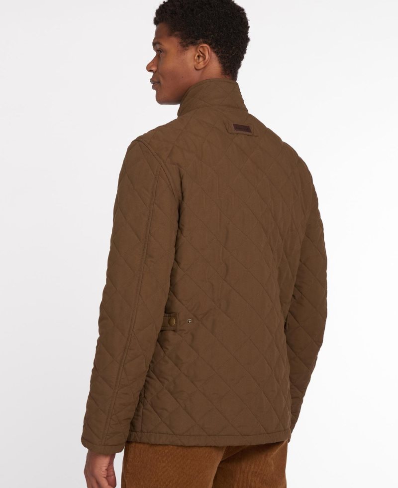 Chaqueta Acolchada Barbour Shoveler Quilt Hombre Marrones Oscuro | DZNE26304