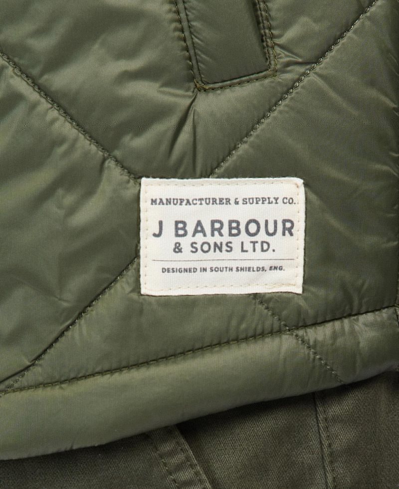 Chaqueta Acolchada Barbour Summer Shirt Hombre Blancas | GPUE61704