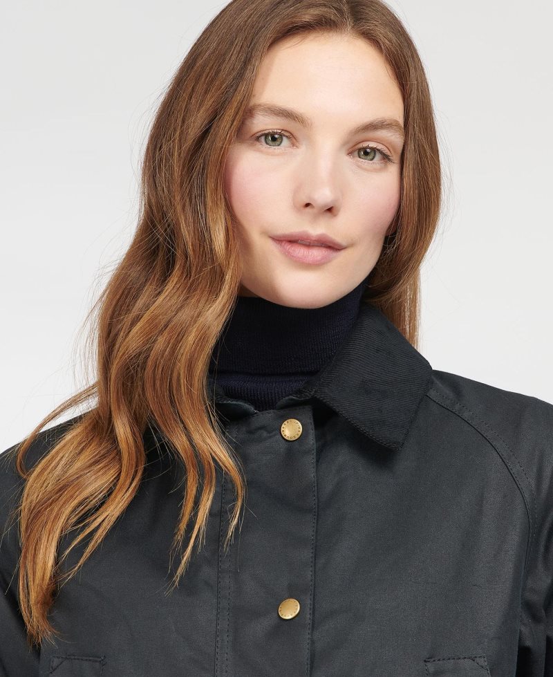 Chaqueta Encerada Barbour Acorn Algodon Mujer Verde Oliva | NLHS39178