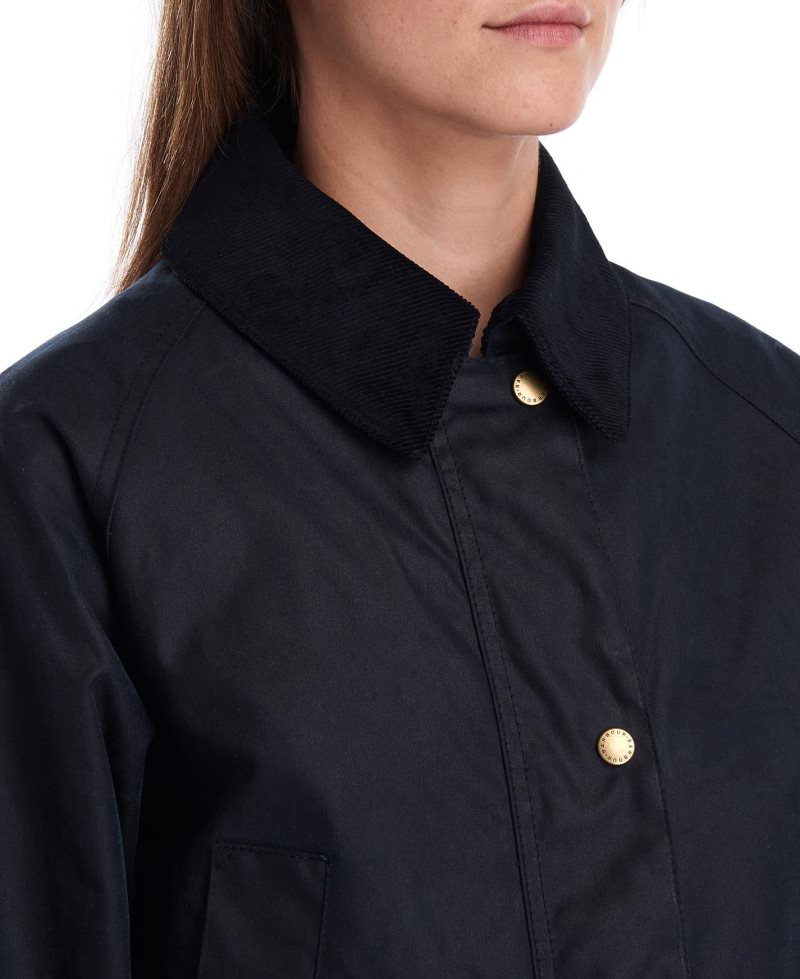 Chaqueta Encerada Barbour Acorn Algodon Mujer Verde Oliva | NLHS39178