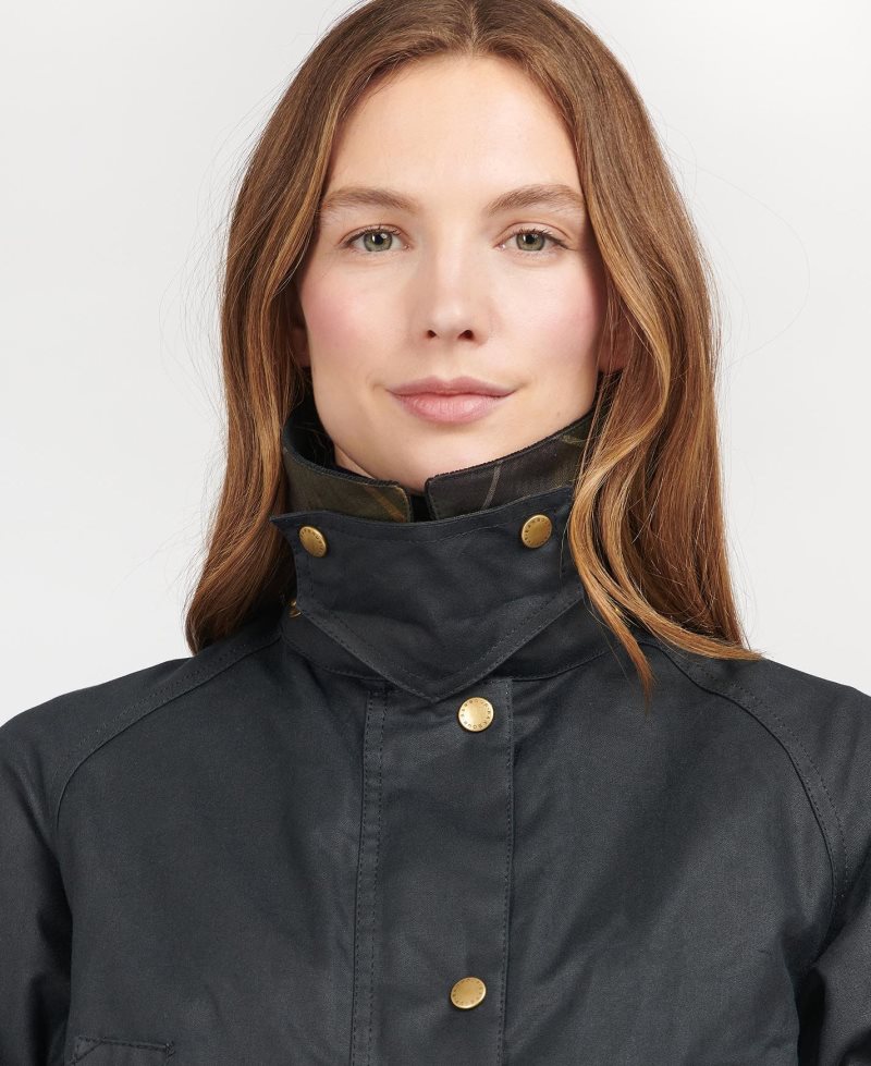 Chaqueta Encerada Barbour Acorn Algodon Mujer Verde Oliva | NLHS39178