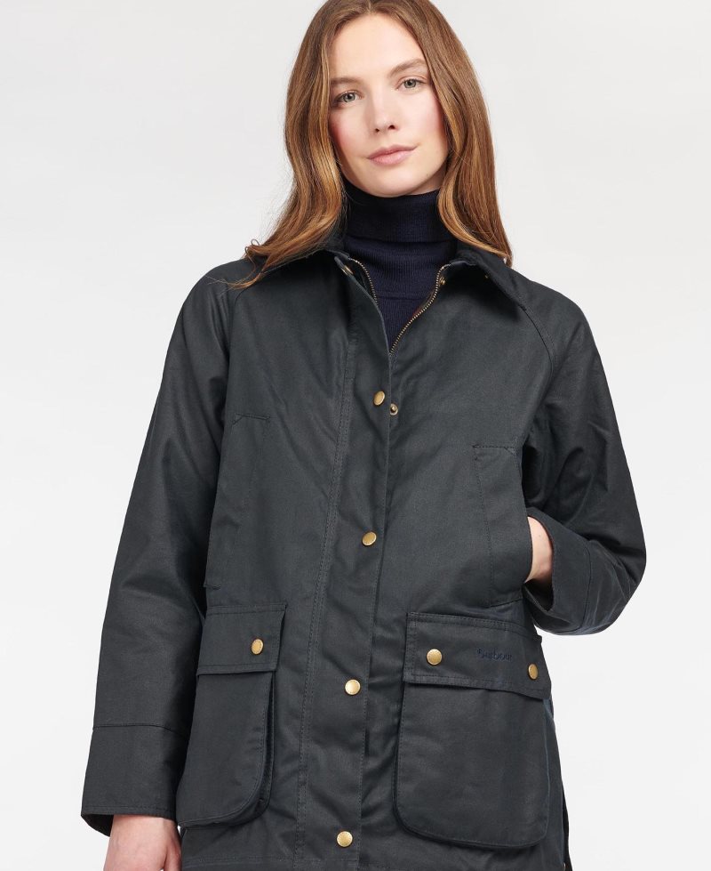 Chaqueta Encerada Barbour Acorn Algodon Mujer Verde Oliva | NLHS39178