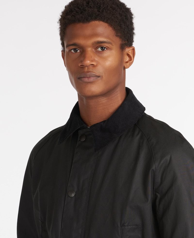 Chaqueta Encerada Barbour Ashby Hombre Azul Marino | DHZB82597