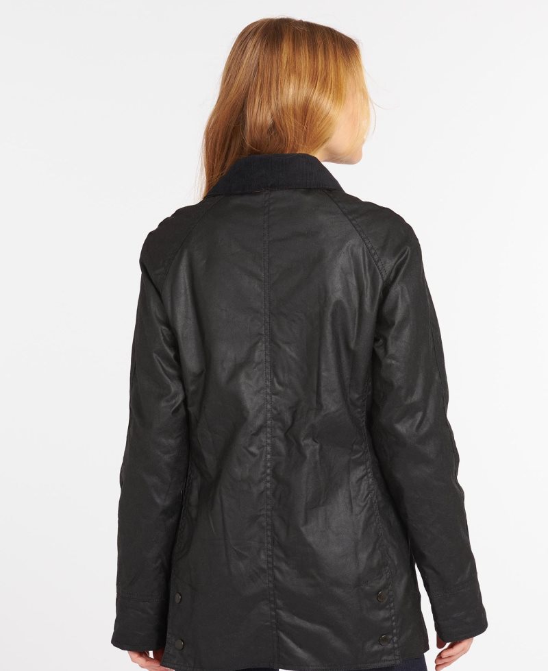 Chaqueta Encerada Barbour Beadnell Mujer Negras | HANG45769
