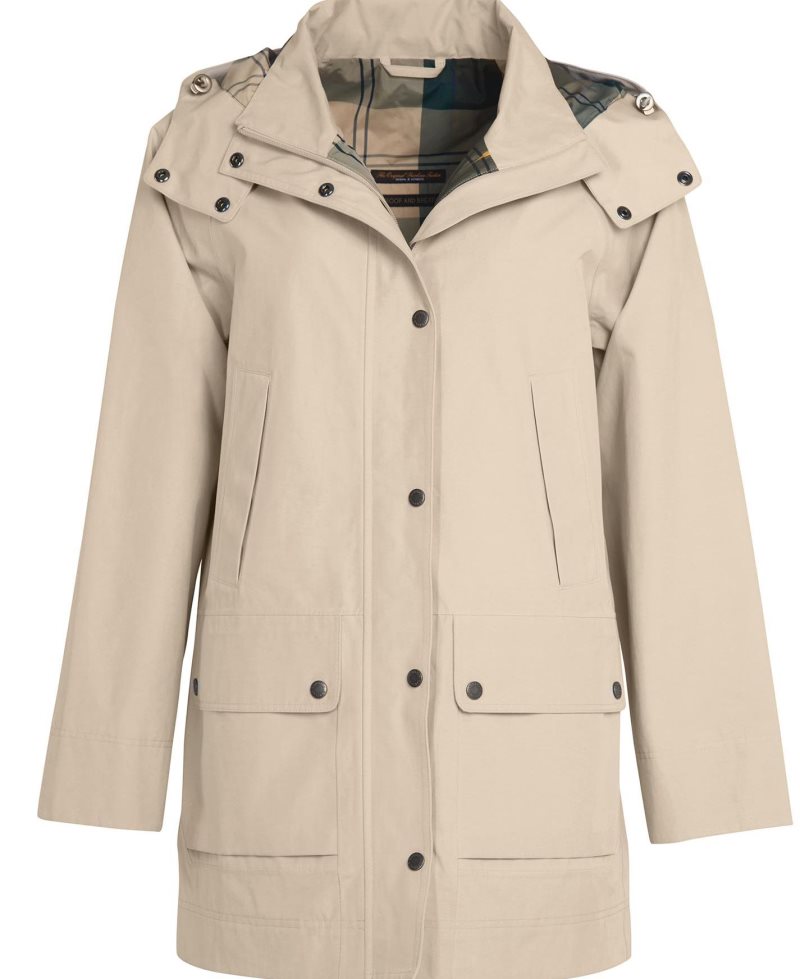 Chaqueta Impermeable Barbour Clary Mujer Gris | XHMA95610