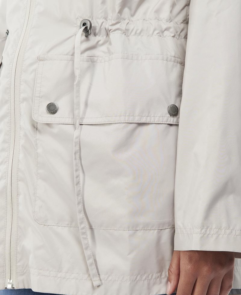 Chaquetas Casuales Barbour Campion Showerproof Plus Size Mujer Blancas | ZSWE89506