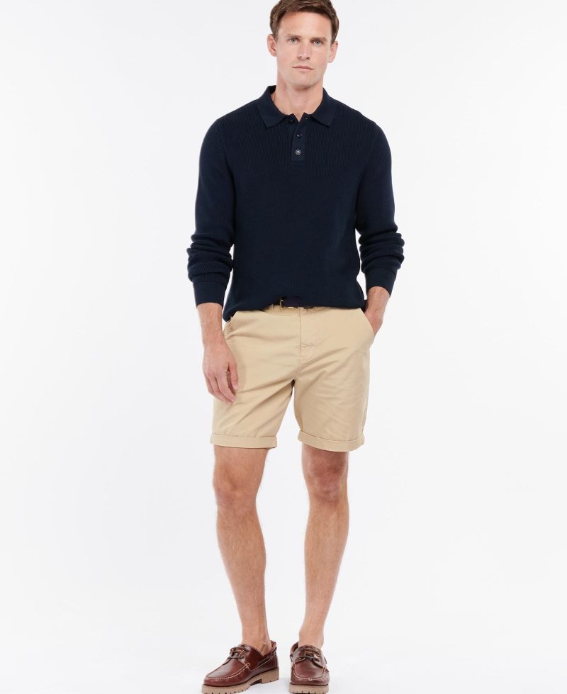 Pantalones Cortos Barbour Glendale Corta Hombre Gris | YPGF96354