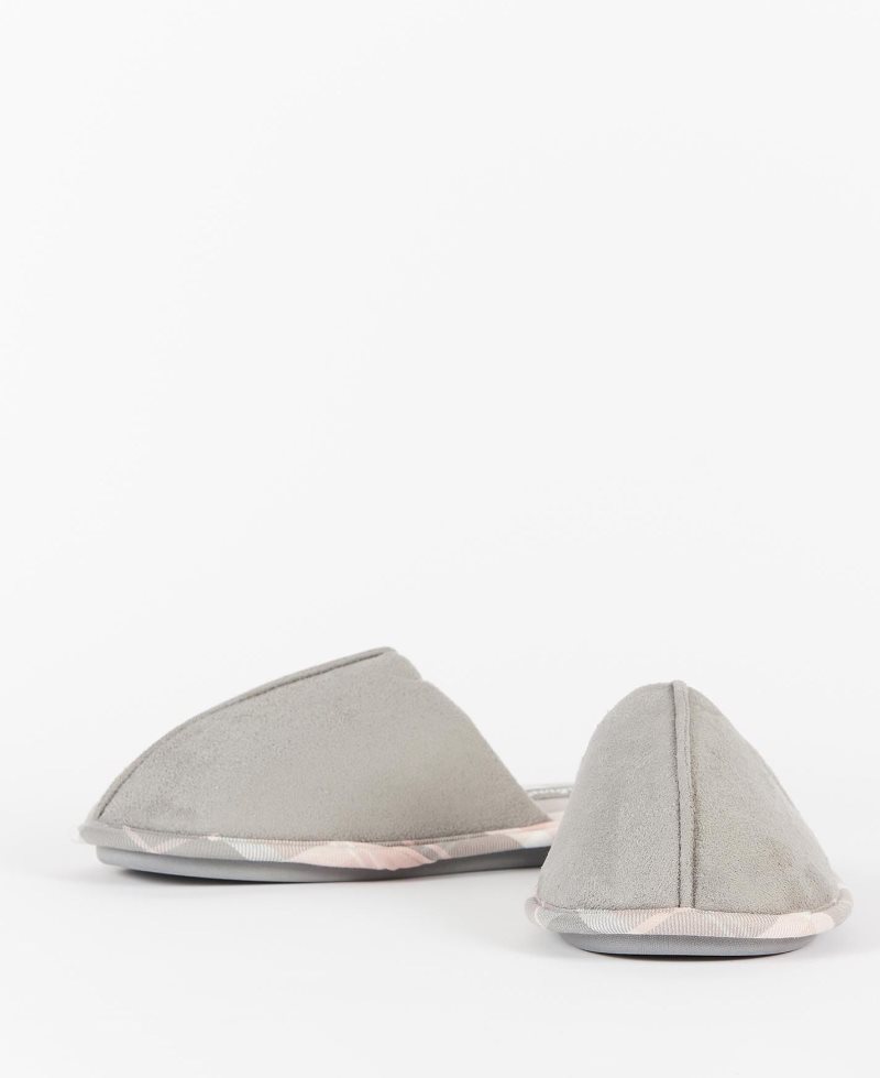Pantuflas Barbour Simone Mujer Gris | VFOT89150