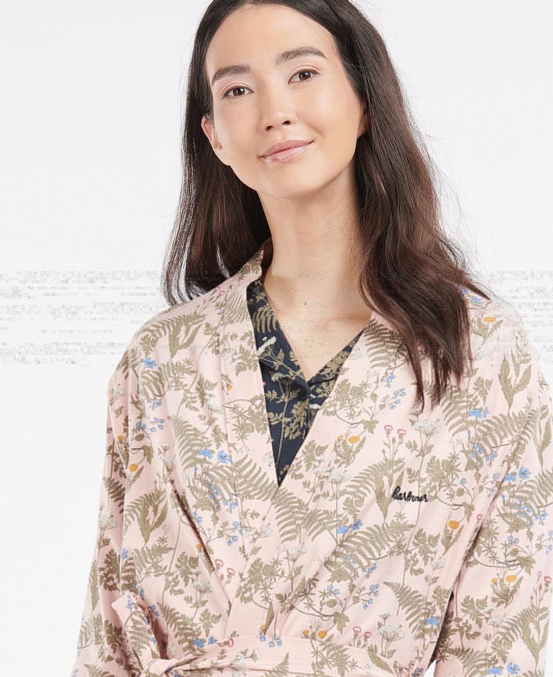 Ropa De Dormir Barbour Nina Robe Mujer Rosas | XLBG83526