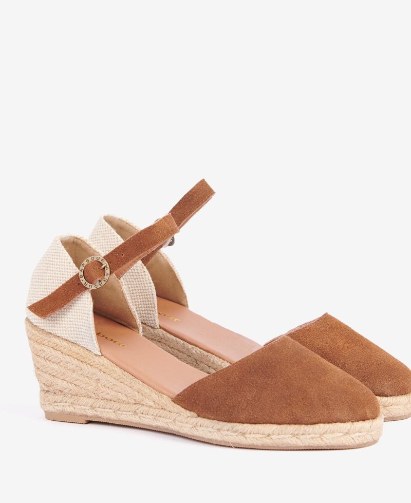 Sandalias Barbour Heidi Wedge Mujer Marrones | ACZL25479
