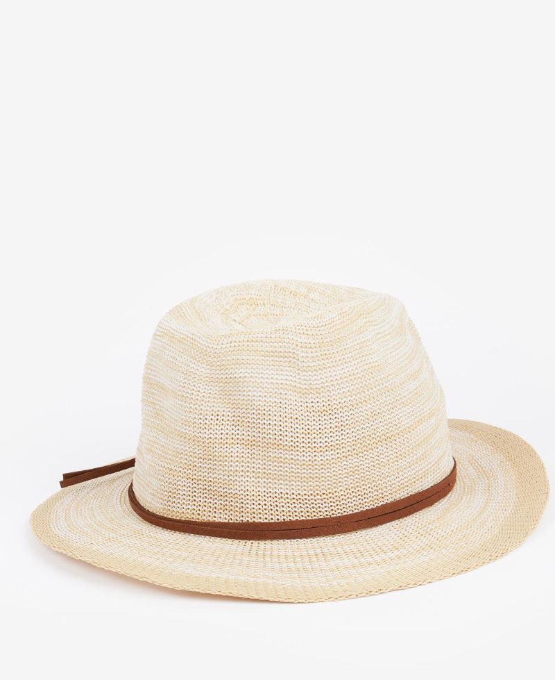 Sombreros Barbour Barmouth Fedora Mujer Beige | CTOI80496