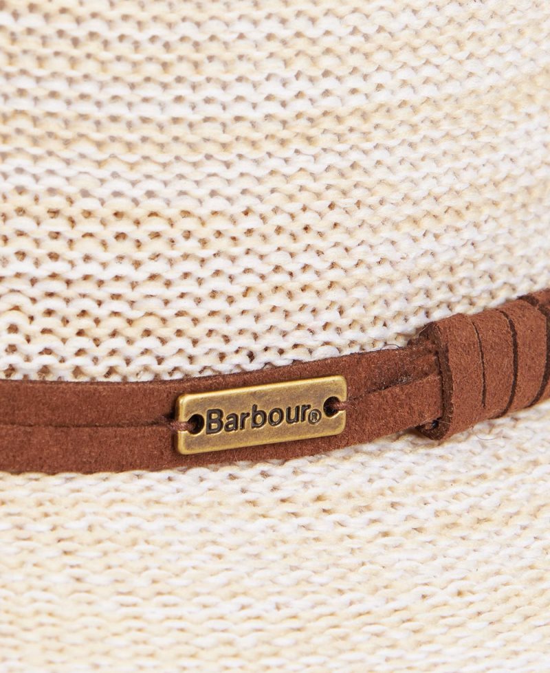 Sombreros Barbour Barmouth Fedora Mujer Beige | CTOI80496