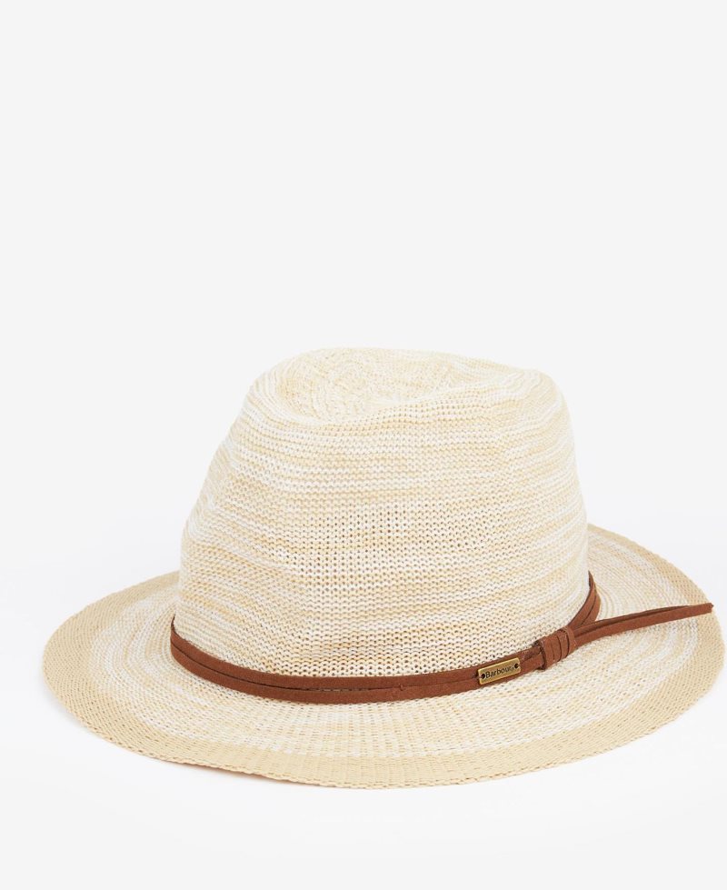 Sombreros Barbour Barmouth Fedora Mujer Beige | CTOI80496
