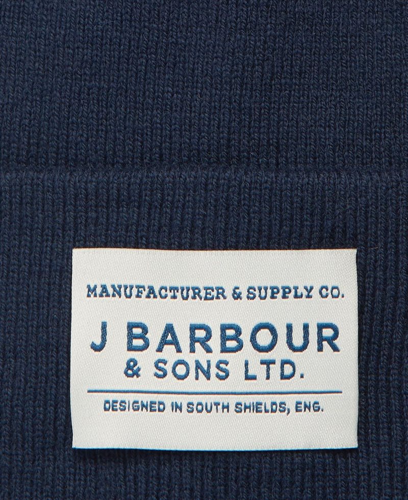 Sombreros Barbour Beanie Nautic Hombre Azul Marino | BZQP62780