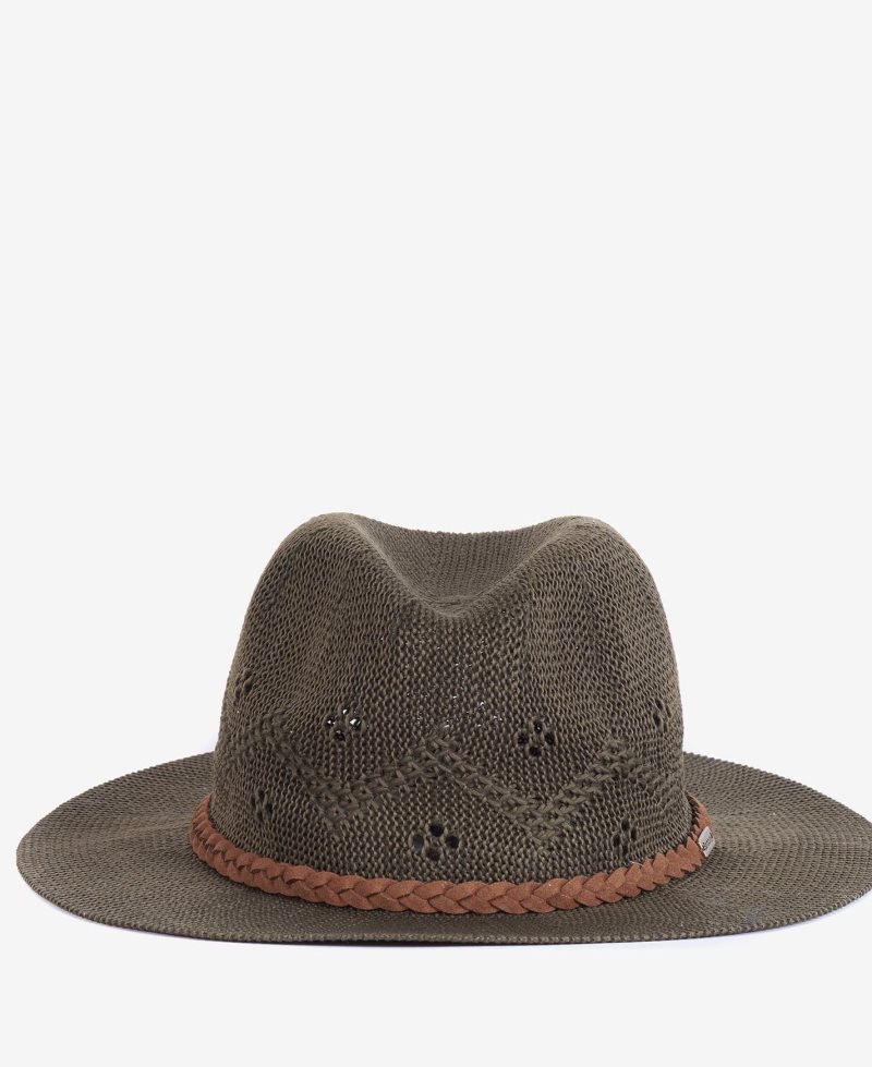 Sombreros Barbour Flowerdale Trilby Mujer Creme | FYWO23781