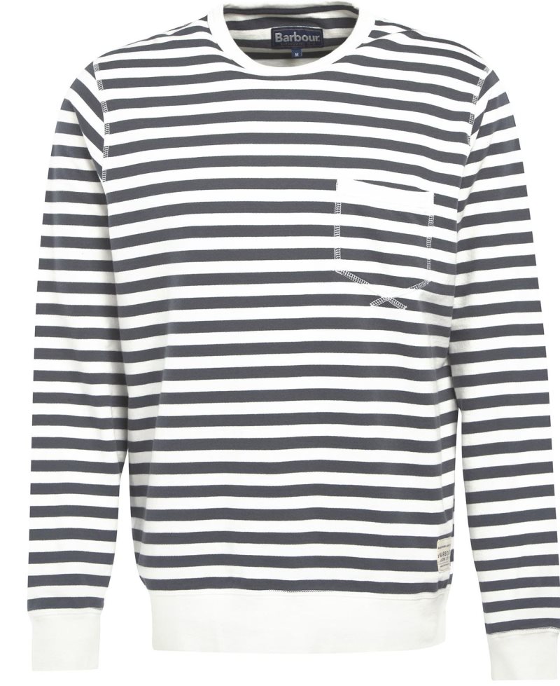 Sudaderas Barbour Durnage Crew Hombre Gris | UBNC26589