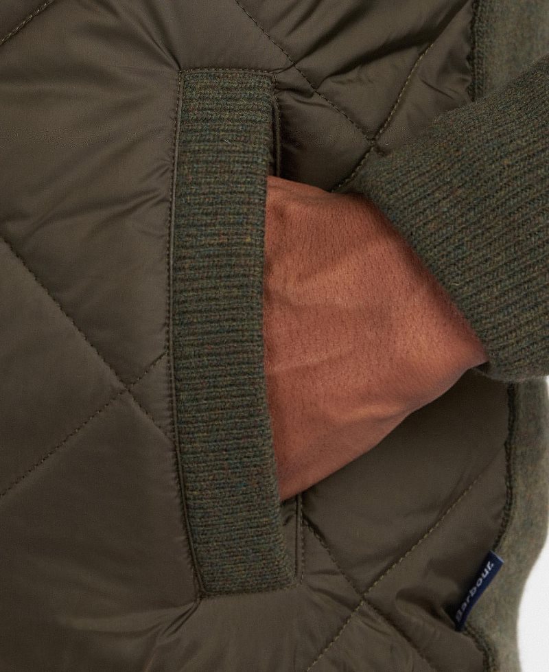 Suéteres Barbour Jacke Arch Diamond Quilt Knit Hombre Azul Marino | DMTY75386