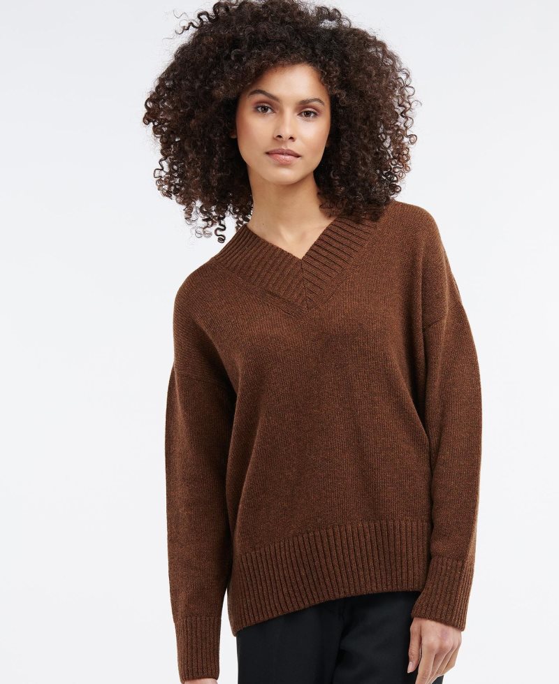Suéteres Barbour Katherine Knit Mujer Marrones | BVWO78506
