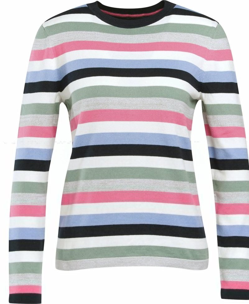 Suéteres Barbour Padstow Knit Mujer Blancas Rayadas | FDBU53718