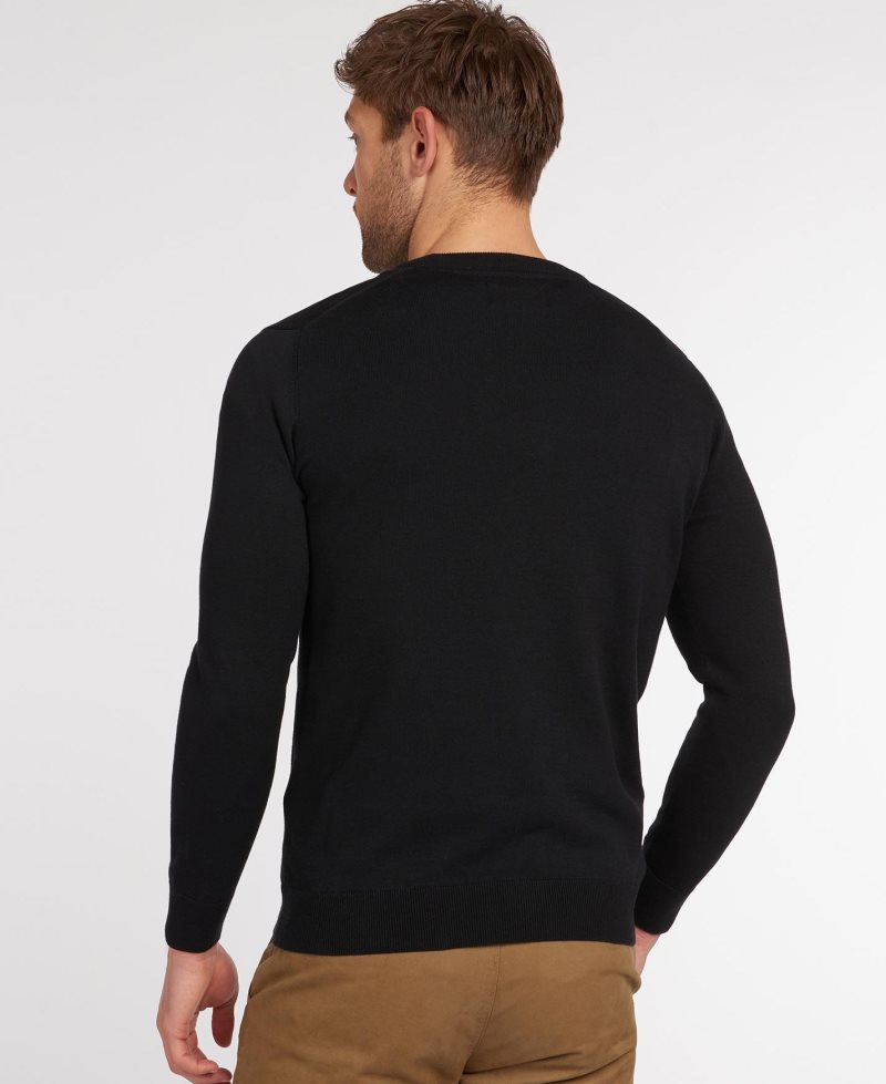Suéteres Barbour Pima Algodon Crew Neck Hombre Rojas Oscuro | GEIH12406