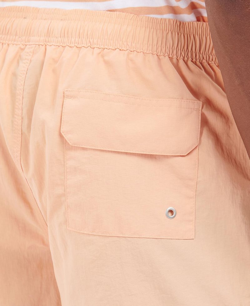 Traje De Baño Barbour Essential Logo Hombre Coral | MNUA07829